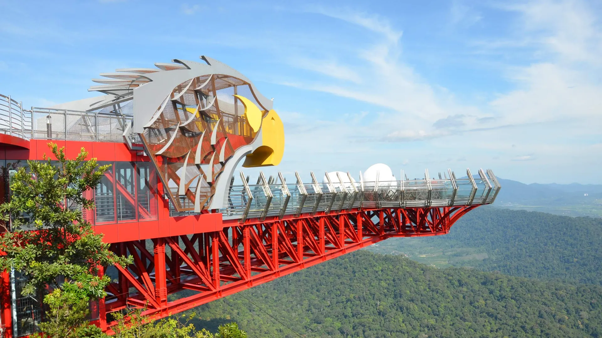 Stunning view from Langkawi Skybridge Cable Car with lush green mountains below